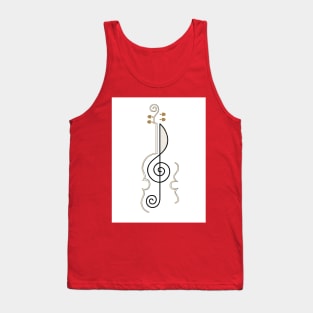 Violin - Blank Background Tank Top